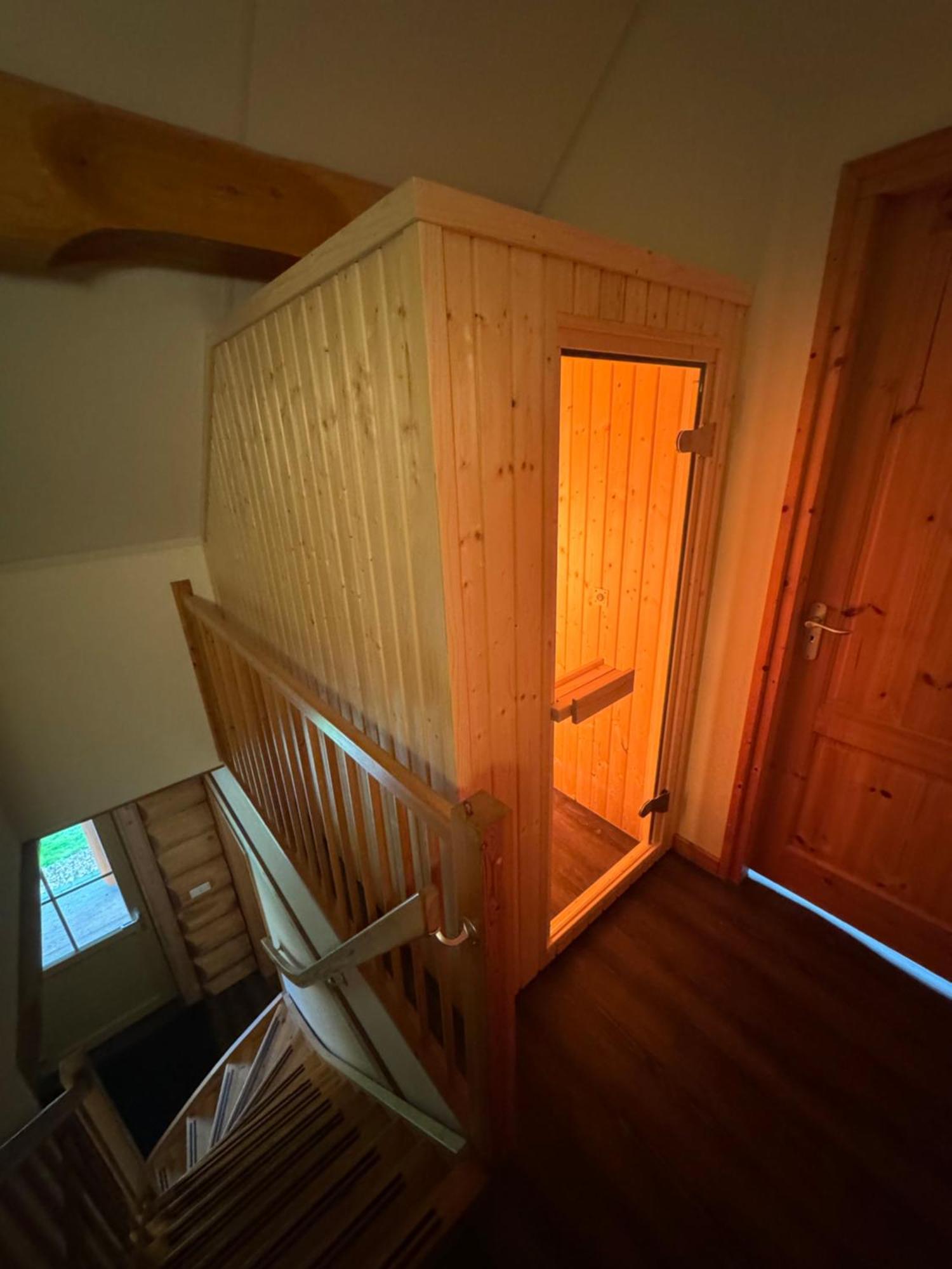 Unieke Houten Villa Met Sauna In Twente - 6P Den Ham Exterior foto