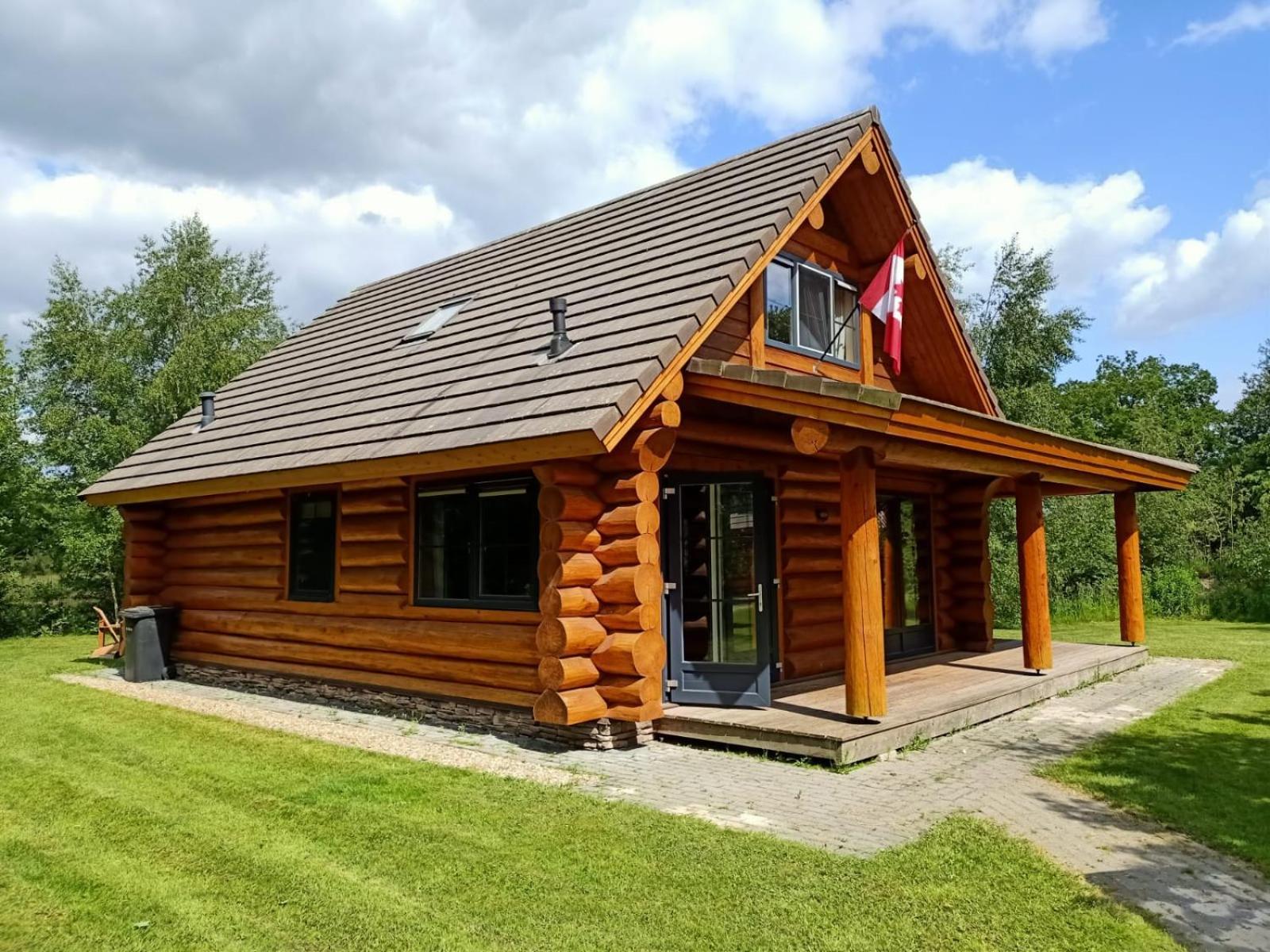 Unieke Houten Villa Met Sauna In Twente - 6P Den Ham Exterior foto
